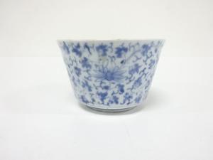 古伊万里　染付　花唐草　向付